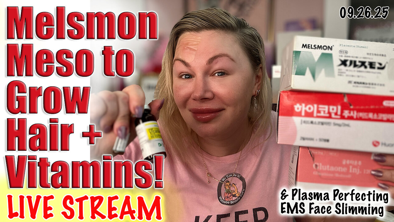 Live Melsmon to Grow Hair and Vitamins B12, c, Glutaone! AceCosm.com and code Jessica10 Saves