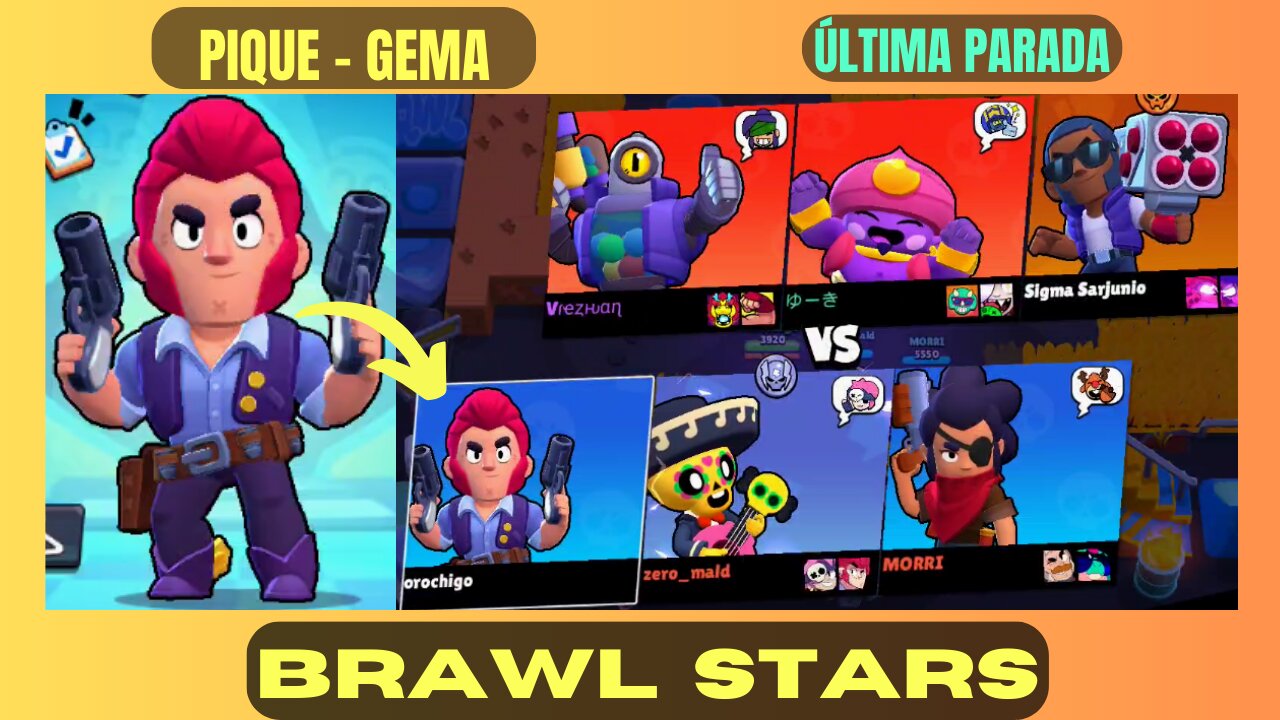 Pique Gema Última Parada, com o Personagem Colt, #Part 02, Brawl Stars, Gameplay