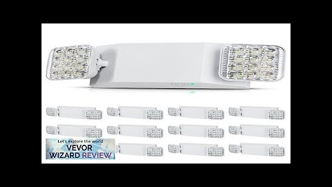 VEVOR 12 PCs Commercial Emergency Light LED Exit Lighting Fixture Backup Battery Review