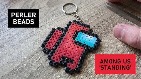 Perler Beads - Among Us 'Standing' Keyring