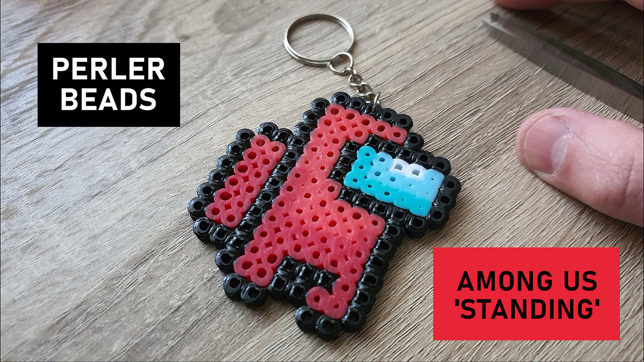 Perler Beads - Among Us 'Standing' Keyring
