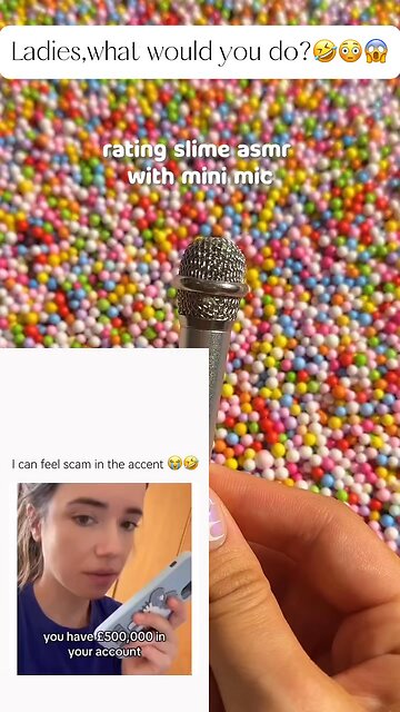 Lady 1-800-0perators, what would you do if a scammer called? W/ slime #asmrsounds