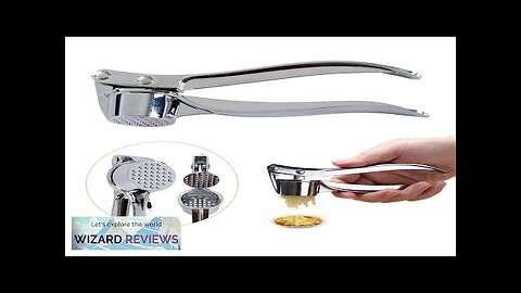 Kitchen Stainless Steel Garlic Smasher Squeezer Manual Press Grinding Tool Kitchen Review