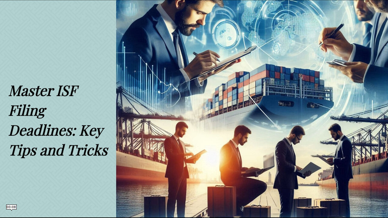 Mastering ISF Filing Deadlines: Essential Tips for Smooth Customs Clearance!