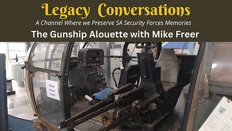 Flight Engineer Mike Freer speaking on the Alouette 3 Gunship