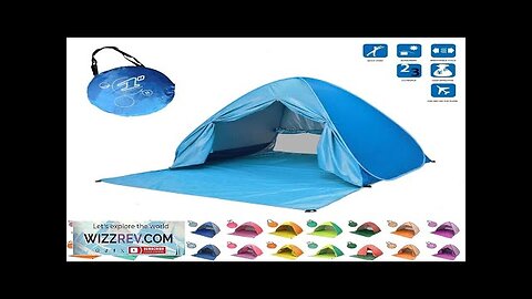 Beach Tent 165*150*110cm Pop-up Automatic Opening Anti-ultraviolet Full Shade Tent Family Review