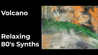 Eruption of Color | Abstract Volcano Art Process in Oil and Wax”