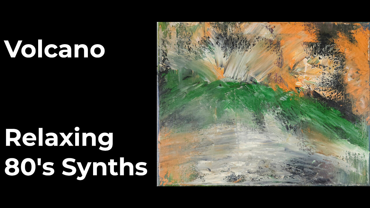 Eruption of Color | Abstract Volcano Art Process in Oil and Wax”