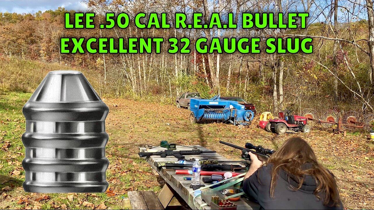 Lee .50 Cal R.E.A.L Bullet - Excellent 32 Gauge Slug!