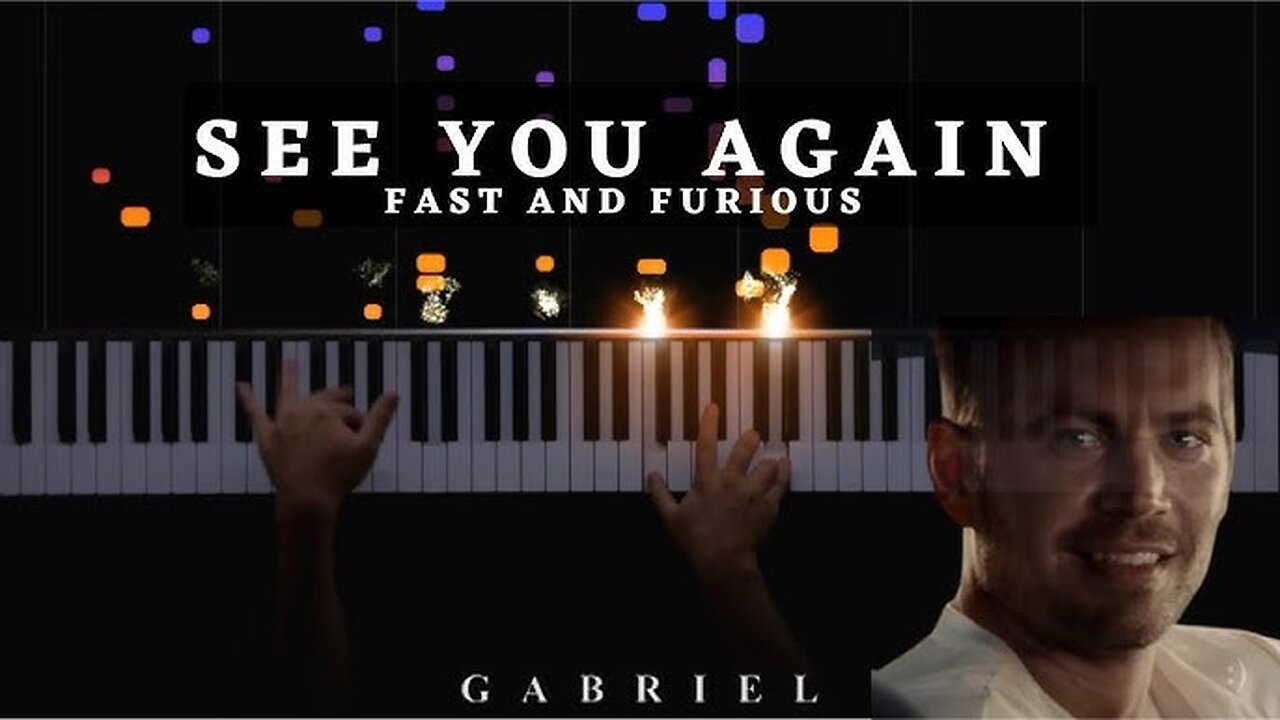 See You Again Piano Version Wiz Khalifa ft Charlie Puth Instrumental