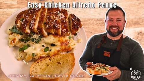 The Best Baked Chicken Alfredo Penne | Creamy, Cheesy Family Dinner!