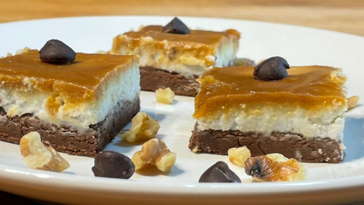 Chocolate & Coconut Caramel Squares