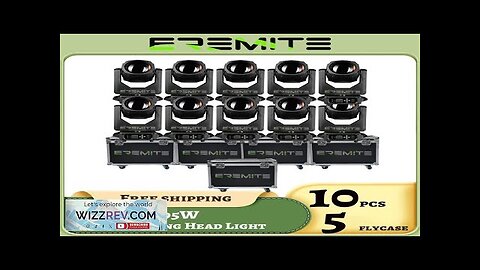 0 Tax 10Pcs 295W Moving Head Beam Stage Light 5 Flightcases Effect Review