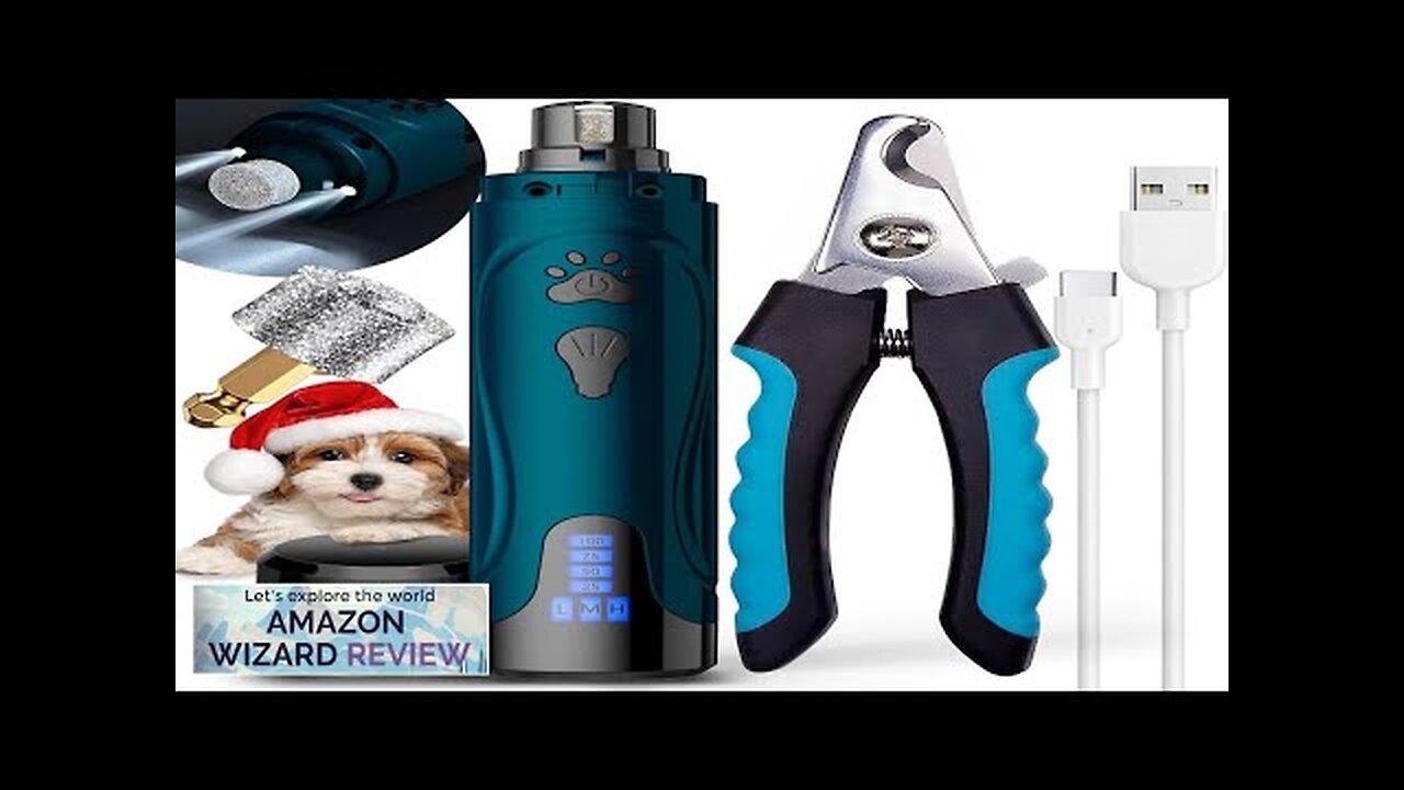 Dog Nail Grinder Dog Nail Trimmers and Clippers Kit Super Quiet Electric Review