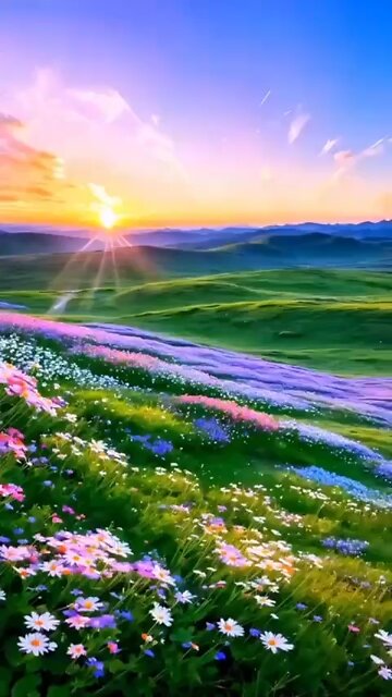 ✨🎶BLOSSOMS AGLOW, A SUNSET SERENADE✨🎶