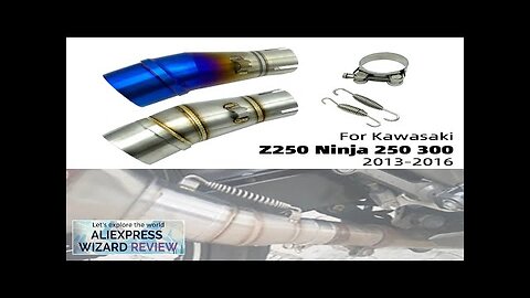 Motorcycle Middle Link Pipe Exhaust System Slip-On Adapter For Kawasaki Z250 Ninja Review