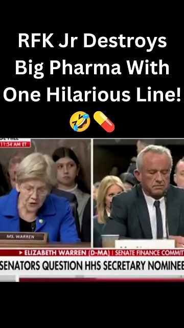 RFK Jr Hilariously Roasts Big Pharma With One Line! 🤣💊 #rfkjr #meme #rumble #trending