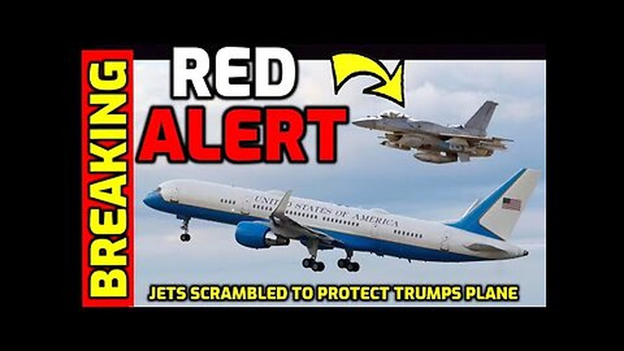 BREAKING ⚠️ Fighter Jets SCRAMBLED to Protect President Trump's Plane in Washington DC