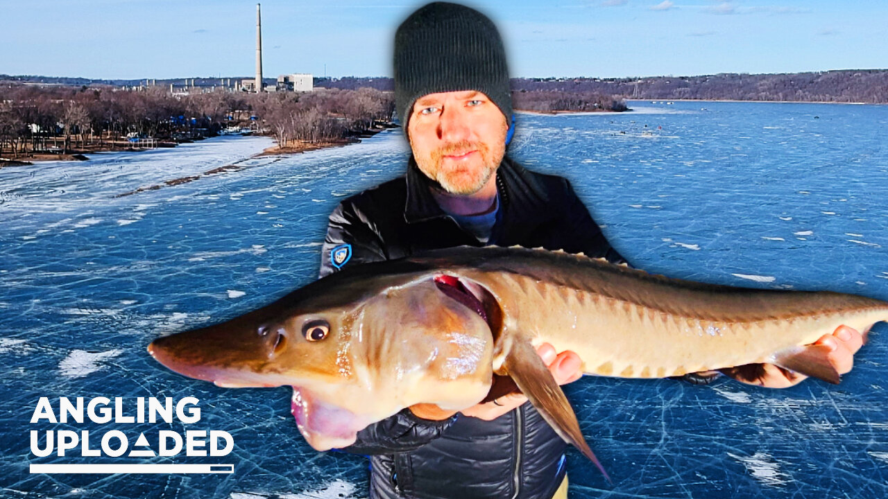 Ice Fishing for Lake Sturgeon on the St. Croix River