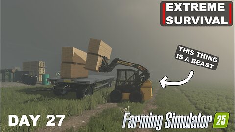 EXTREME SURVIVAL | Extremely Foggy Day & New Income Record! | FS25 - DAY 27