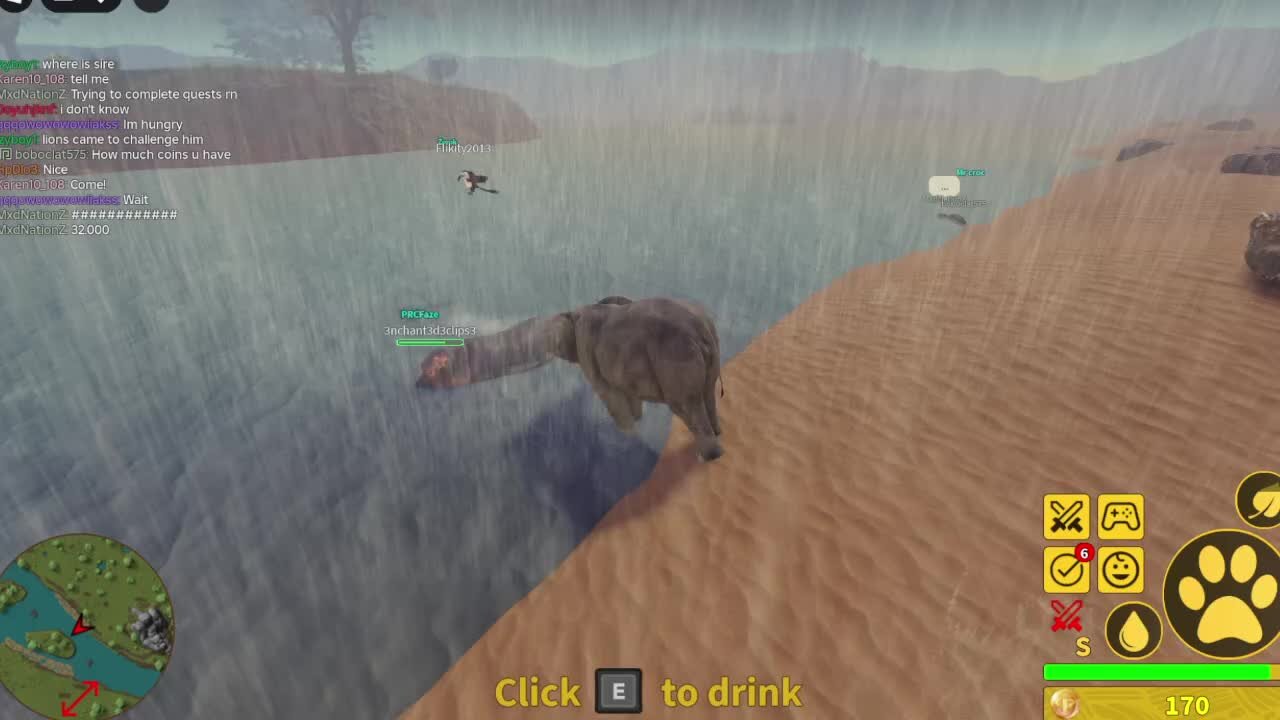 playing elephant savanah life