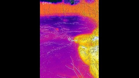 Thermal Image of Mayo River Rapids