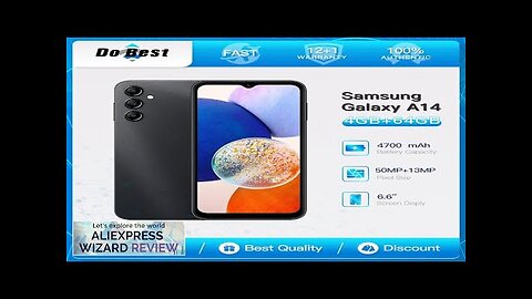 Original Samsung Galaxy A14 A146U 5G Mobile Phone 6.6" 4GB RAM 64GB Review