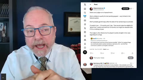 How much federal prison time is disgraced and convicted former WI Judge Hannah "Diner"