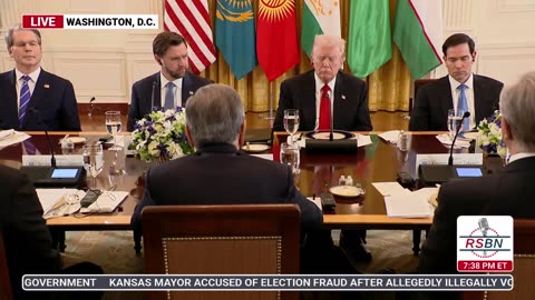 WATCH: President Trump Participates in a Dinner With Central Asian Countries - 11/6/25