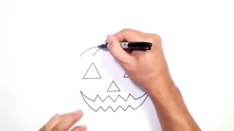 How to Draw Halloween Pumpkin Drawing Lesson