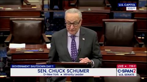 Sen Chuck Schumer Demands Healthcare for Illegal Aliens To Open Govt