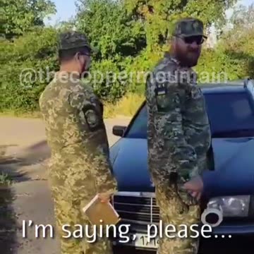 A man filmed the conscription process in Ukraine