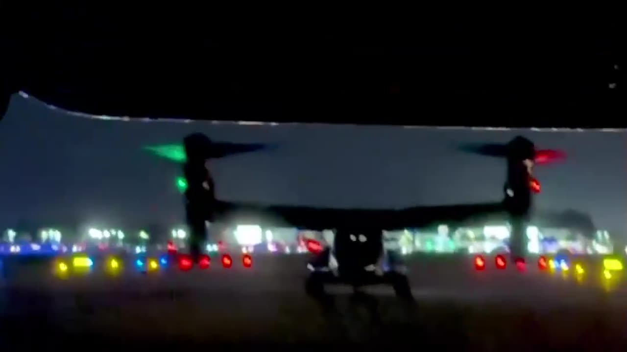 POV Pentagon Ospreys escort Trump to Miami — footage from Dan Scavino