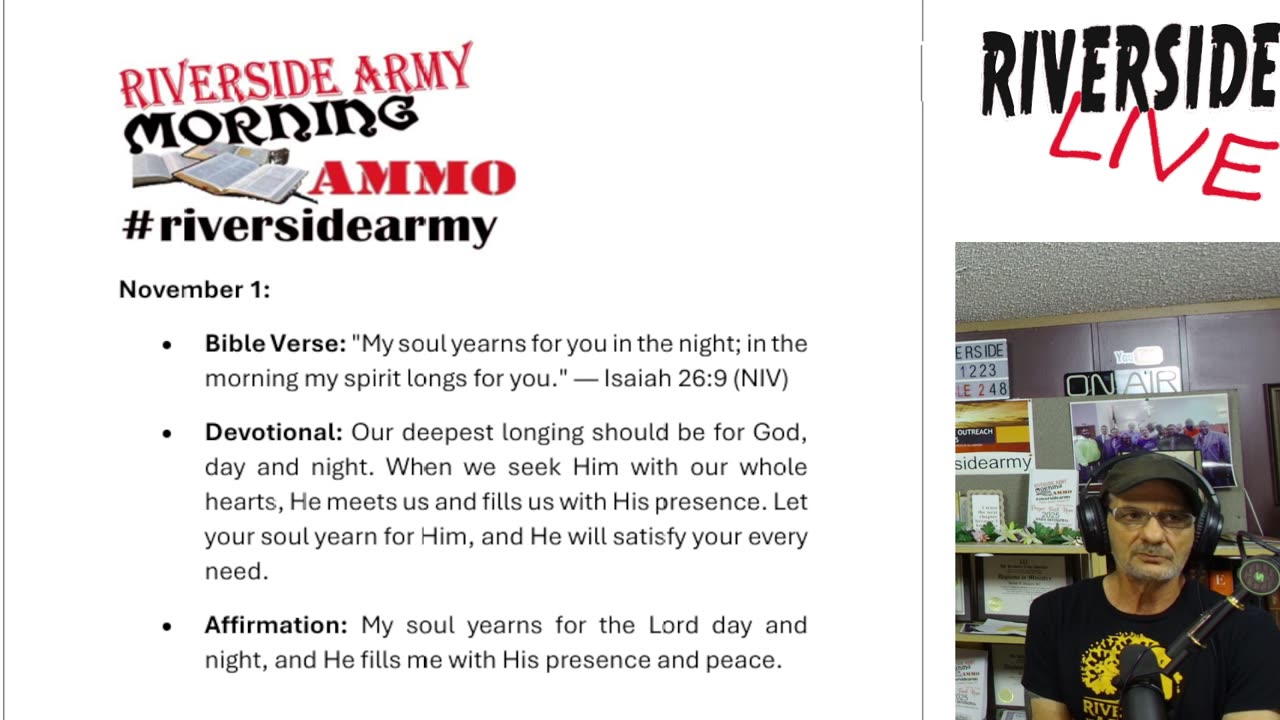 Riverside Morning Ammo Daily Devotional 11.1.25