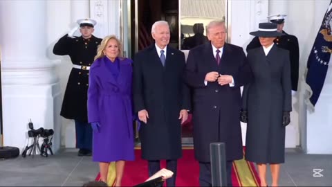 Clinton and trump families at inauguration
