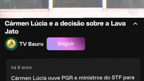 Cármen Lúcia e a decisão sobre a Lava Jato - source TV Bauru