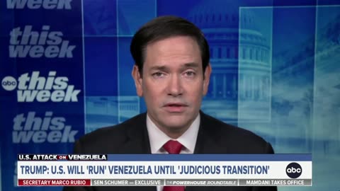 Rubio Destroys Stephanopoulos Over Maduro Capture