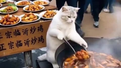 This funny cat making happy people