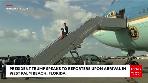 BREAKING NEWS: Trump Takes Multiple Questions From Reporters After Daytona 500 Visit