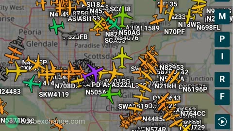 More Airplane slideshow action - no audio - Tracker Arizona Sep 25th 2025 -