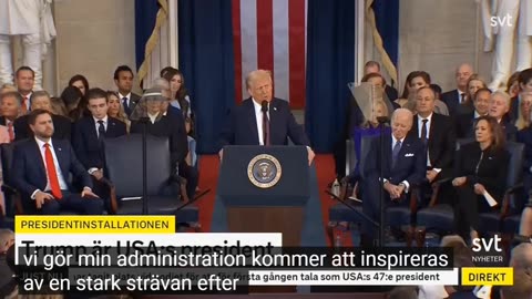 # 1322 - Donald Trumps installationstal 20 jan 2025. SVENSKTEXTAT