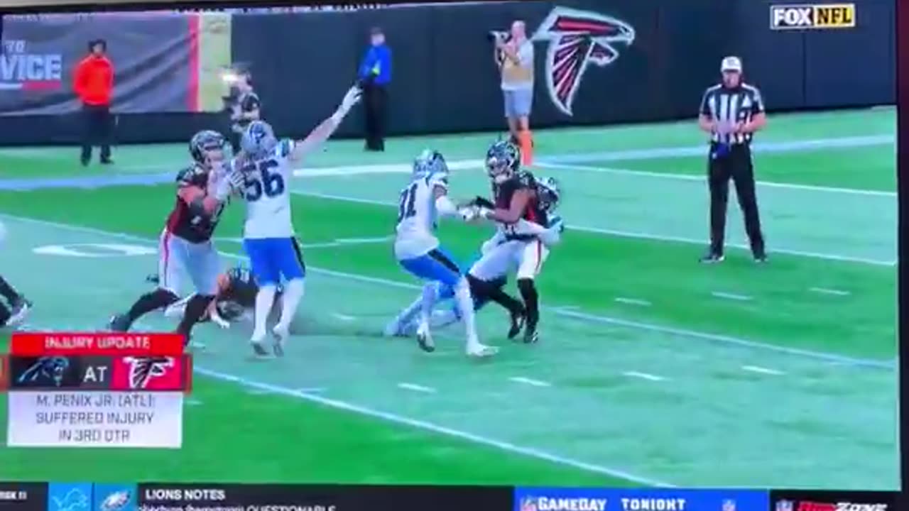 Michael Penix falcons Left knee injury