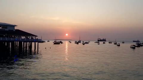 21st AUG 2022. ZANZIBAR SUNSET IN FAST MODE. THIS BEAUTIFUL SUNSET OVER ZANZIBAR #sunsets #travel