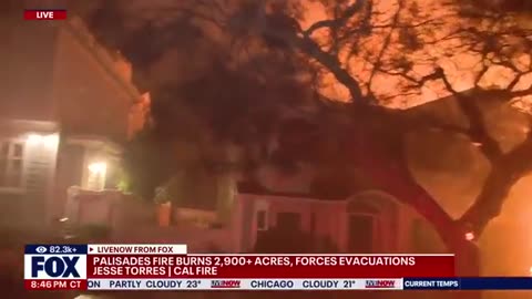 acific Palisades fire in Los Angeles explodes to nearly 3,000 acres