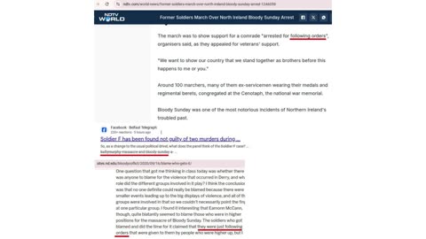 Impunity for war crimes in Ireland