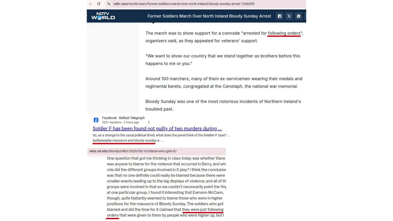 Impunity for war crimes in Ireland