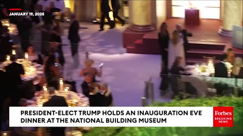 WATCH: Elon Musk And Jeff Bezos Chat At Trump's Inauguration Eve Dinner At Blair House