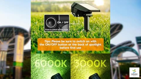 Brightown Solar Lights Outdoor with Remote Control