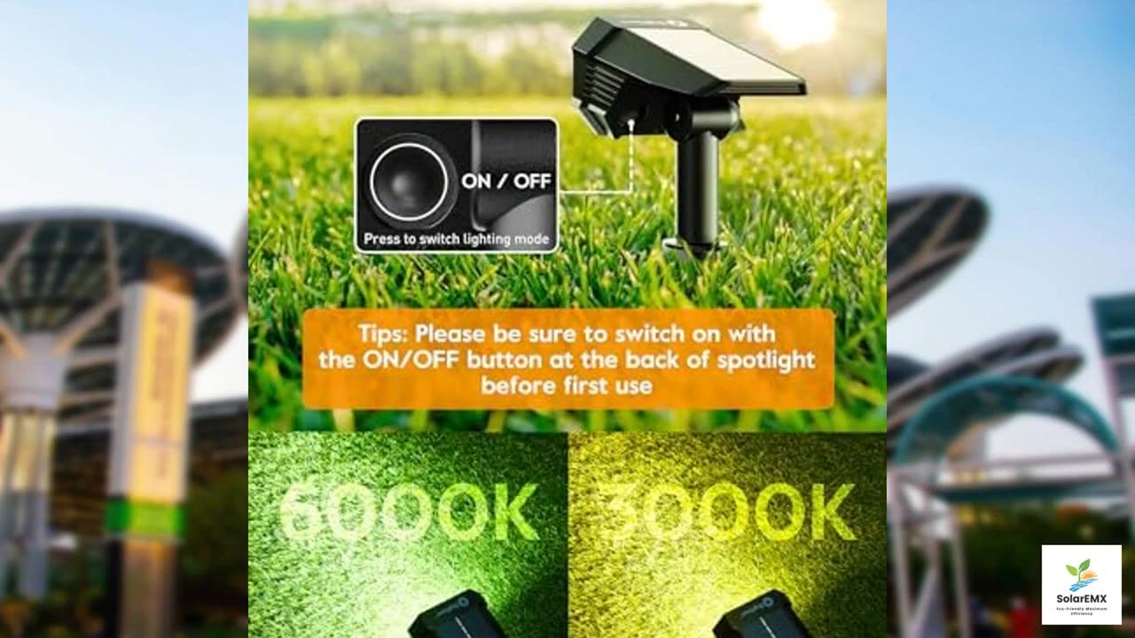 Brightown Solar Lights Outdoor with Remote Control