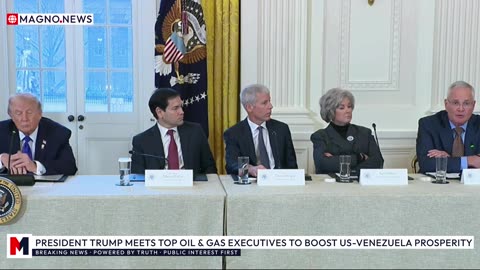 🇺🇸 Donald Trump Meets Top Oil & Gas CEO to Boost US-Venezuela Prosperity [LIVE]